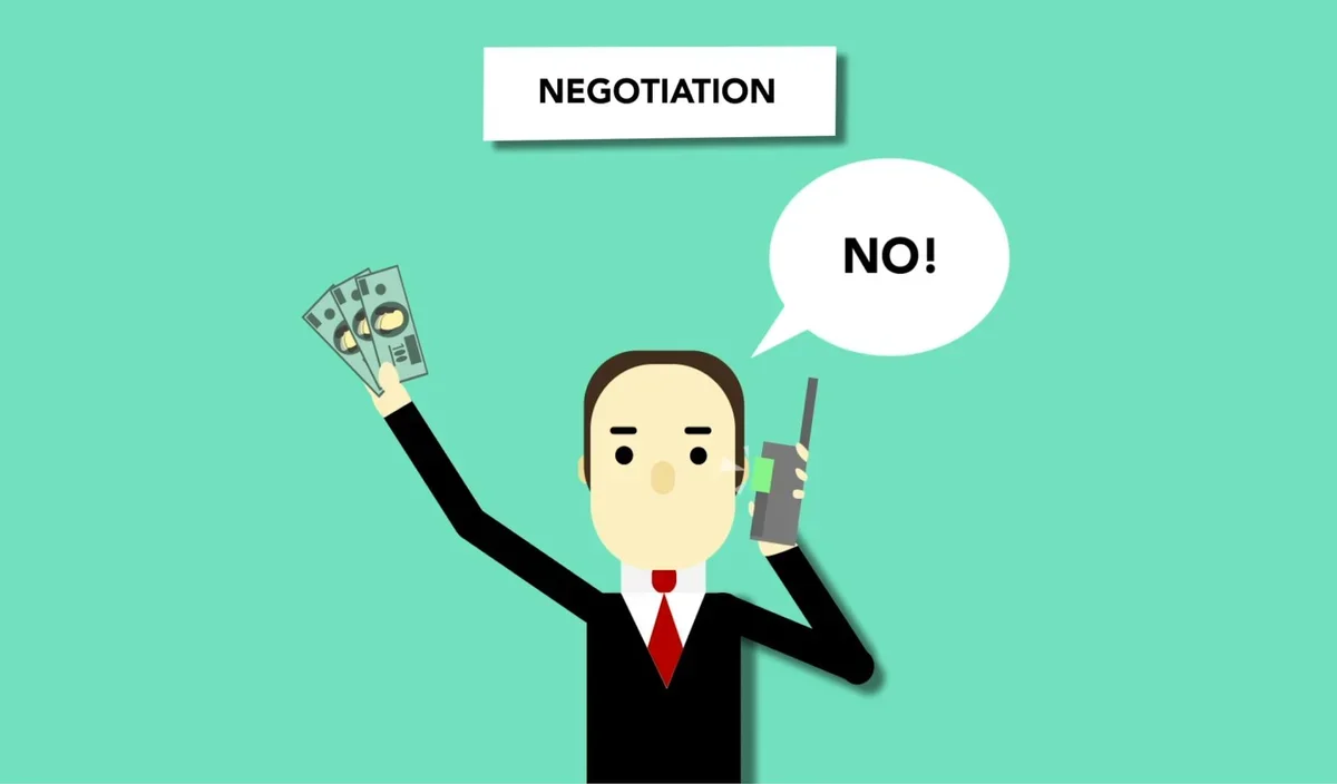 Professional woman presenting salary negotiation data in office meeting