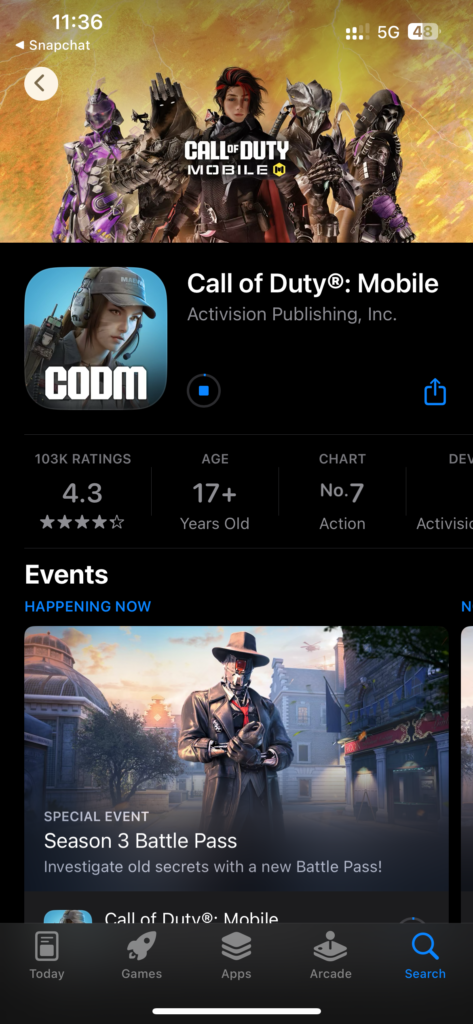 call of duty mobile