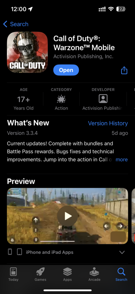 call of duty mobile warzone