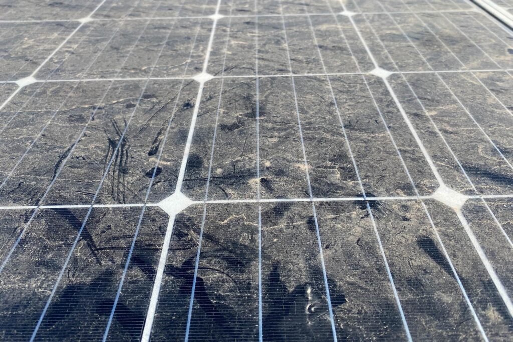 Dusty Solar Panels Image