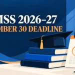 Illustrated FizzZoom cover: NMMSS 2026–27: September 30 deadline and the verification dates students must track