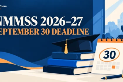 Illustrated FizzZoom cover: NMMSS 2026–27: September 30 deadline and the verification dates students must track