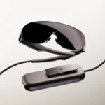 Meta VR Glasses and connected computing puck in the official Meta newsroom product image